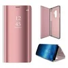 Mocco Clear View atverčiamas dėklas skirtas Samsung Galaxy A42 5G, rožinis