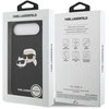 Karl Lagerfeld Liquid Silicone Double Heads MagSafe dėklas skirtas Apple iPhone 17 Air juodos spalvos