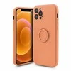 Mocco Pastel Ring silikoninis dėklas skirtas Samsung Galaxy S22 Plus 5G, oranžinis