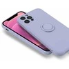 Mocco Pastel Ring silikoninis nugaros dėklas, skirtas Samsung Galaxy S21 FE 5G Violet