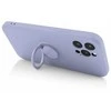 Mocco Pastel Ring silikoninis nugaros dėklas, skirtas Samsung Galaxy S21 FE 5G Violet