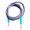 Mocco Textile Premium AUX Cable 3.5 mm -> 3.5 mm 1m Mėlyna