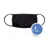 Maska antysmogowa Mocco Mocco Textile two-layer reusable masks Juodas
