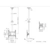 Laikiklis Multibrackets MB-2494 TV Ceiling mount iki 55" / 70kg