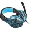 Žaidimų ausinės Fury Hellcat, LED, Mėlynos, USB + 2x 3.5mm
