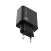 NATEC USB įkroviklis Ribera USB-A+USB-C Maitinimo tiekimas 20W juodas