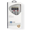 Kabelis Nedis Audio Cable 2x RCA -> 2 x RCA 2m Juodas
