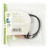 Kabelis Nedis kabelis audio 0,2 m 2 x 3.5mm juoda