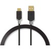 NEDIS CCBW60601AT30 Cable USB 2.0 | USB-A male | USB-C™ male | 60 W | 480 Mbps | 1.00 m