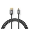 Nedis CVTB34700GY20 High Speed HDMI™ Cable with Ethernet| HDMI™ Micro maler | 4K@60H | 2.00 m