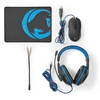 Nedis Gaming Combo Kit| 3 in 1| Ausinės Maus ir Mauspad| Blau Juodas