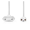 Nedis PCGP11040WT30 Power Cable Euro Plug - IEC-320-C7 / 3m