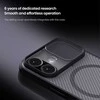 Nillkin CamShield PRO Magnetic Hard dėklas skirtas Apple iPhone 17 skaidrus juodos spalvos