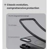 Dėklas Nillkin Super Frosted PRO Magnetic nugarėlė skirta iPhone 17 skaidrus juodos spalvos