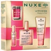 NUXE Happy In Rožinė Body Oil rinkinys moterims (Dry Oil Huile Prodigieuse Florale 100 ml + Dušo želė Prodigieux Floral 100 ml + EDP Prodigieux Floral 15 ml + Candle Prodigieux Floral 70 g)