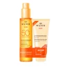 Set Nuxe: Sun, Anti-Ageing, Tanning Oil, SPF 50, 150 ml + Sun, Apsauga nuo saulės, After-Sun Lotion, 100 ml