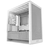 NZXT H3 Flow (2025) Micro-ATX kompiuterio korpusas, baltos spalvos