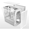 NZXT H3 Flow (2025) Micro-ATX kompiuterio korpusas, baltos spalvos