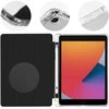 OBAL:ME MistyTab dėklas planšetiniam kompiuteriui iPad 10.2 2019/2020/2021 juodos spalvos