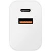 OBAL:ME laidinis įkroviklis USB-A + USB-C 20W + 2x kabelis 1m baltos spalvos