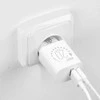 OBAL:ME laidinis įkroviklis USB-A + USB-C 20W + 2x kabelis 1m baltos spalvos