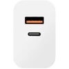 OBAL:ME laidinis įkroviklis USB-A + USB-C 25W baltos spalvos