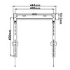 Sieninis televizoriaus laikiklis  Omega OUTV400SF, 23''- 60'', juodas
