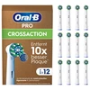Braun Oral-B CrossAction , 12 pc(s), Baltas, 3 month(s), Oral-B, Box