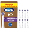Braun Oral-B iO Radiant Baltas 8-pack, baltas brush galvutės, for a brightening clean