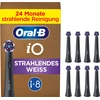 KOŃCÓWKI ORAL-B IO RADIANT Baltas WB-8 Juodas (8-PAK)