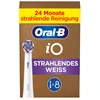 Braun Oral-B iO Radiant Baltas 8-pack, baltas brush galvutės, for a brightening clean
