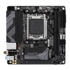 Pagrindinė plokštė „Gigabyte“ | B650I AX 1.0 | Procesorių šeima AMD | Procesoriaus lizdas AM5 | DDR5 DIMM | Palaikomos standžiojo disko sąsajos SATA, M.2 | SATA jungčių skaičius 2