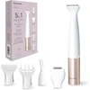 Panasonic 5-in-1 kūno ir bikinio žoliapjovės rinkinys | ES-WM31 | Belaidis | Drėgnas ir sausas | Baltas/Gold Rose