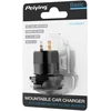 Peiying USB+USB tipo C automobilinis įkroviklis su greito įkrovimo funkcija, maitinimo tiekimu ir įtampos matuokliu 63W
