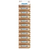 Philips AAA LR03 baterijos 10 vnt. šarminės lizdinė pakuotė