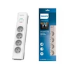 „Philips“ viršįtampio apsauga SPN7040WA/58, 4 lizdai, 2 m maitinimo laidas, 600 džaulių apsauga nuo viršįtampių