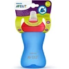 Philips AVENT puodelis minkštu, kramtymui atspariu snapeliu, 300 ml, mėlynas