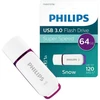 USB atmintinė Philips USB 3.0 64GB Snow Edition Magic Violetinė