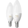Philips Hue E14 3,7W Światło balta (1000-20000K) B39 świeczka 2-pak