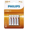 Philips R03L4B/10 AAA baterijos LongLife 4 vnt. Blister