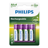 Philips R6B4A210/10 Rechargeable Batteries AA 4pcs
