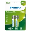 Philips Įkraunama baterija AA NiMH 2600mAh 2 vnt.