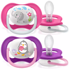 Philips AVENT 6-18 mėn. silikoninis čiulptukas ULTRA AIR M, 2 vnt., SCF080/08