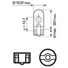 „Philips“ W3W 12V 3W 2 vnt.