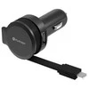 Įkroviklis automobilinis Platinet su MicroUsb laidu (1xUSB 2.4A) juodas