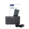 Platinet maitinimo blokas 10000mAh Audinys Braided LiPo 2.1A, tamsiai pilkas (44385)