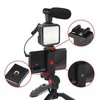Universalus laikiklis Platinet VLOG 4in1 (mikrofonas; led; laikiklis) juodas
