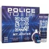 Police To Be My.Avatar EDT rinkinys vyrams (EDT 40 ml + Dušo želė 100 ml)