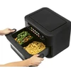 Gruzdintuvė Profi Cook ProfiCook PC-FR 1313 H Double 10 L Stand-alone 2400 W Hot air fryer Juodas, Nerūdijantis plienas