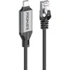 „Promate CLink-RJ45“ laidas USB-C į Ethernet 10/100/1000Mbps / 5m